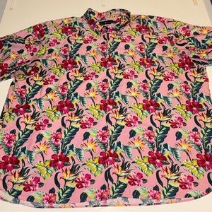 Ralph Lauren Pink Floral Button Down Shirt